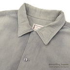 1960's TOWNCRAFT PENNEYS PLAIN LIGHT GRAY FLANNEL SHIRT ... L