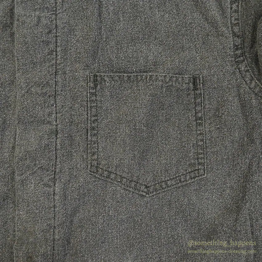 1950's VOISINEL GARMENT COMPANY BLACK COVERT COVERALL ... 40