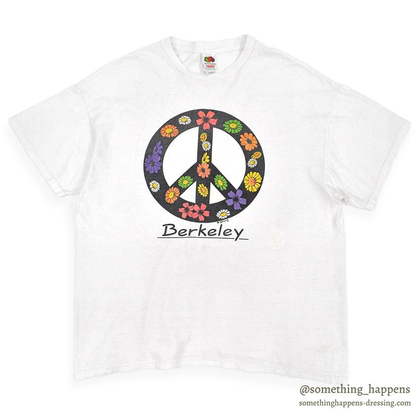 FRUIT OF THE LOOM BERKELEY PEACE & WILD FLOWER T-SHIRT ... XXL