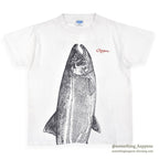 1980's ROYAL HEAVY SALMON FISH T-SHIRT...L