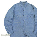 1940's~ U.S.NAVY CHAMBRAY SHIRT STENCIL ...