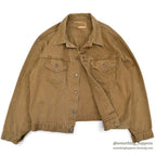 1960's~ LEVI'S BIG-E BROWN COTTON SATIN JACKET...