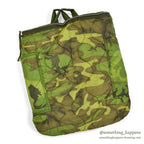 ~1970's USAF BAG, FLYING HELMET, NYLON CAMO LINING ...