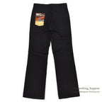 1970's~ DEADSTOCK CHALLENGER BY Kmart BLACK BOOT CUT TWILL PANTS... W32/L32
