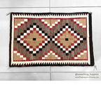 c.1940's NAVAJO RUG DOUBLE DIAMONDS PATTERN... 114cm/75cm