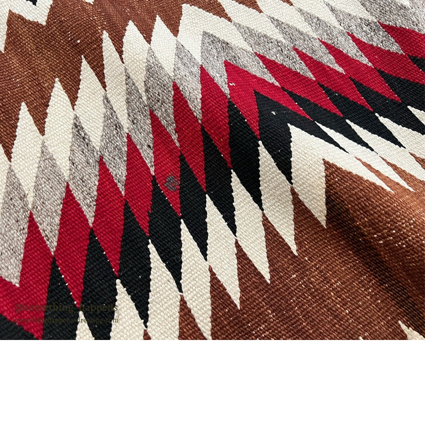 c.1940's NAVAJO RUG ZIGZAG PATTERN RARE... 149cm/75cm