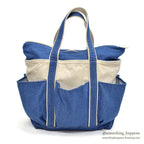 1990's~ L.L.BEAN CANVAS GARDEN TOTE DENIM ZIP TOP ...