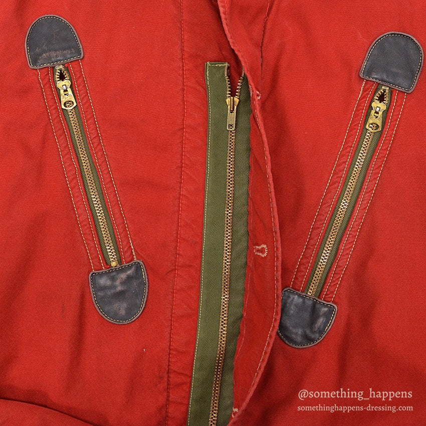 1950's~ HERCULES RED COVERALL BLANKET LINING MODIFIED...