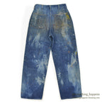 1940's U.S.NAVY WW2 DENIM TROUSERS PAINT SPLATTER/FADED ... W30/L30