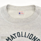 1950's CHAMPION RUNNER TAG INDIAN HEAD FLOCK PRINT SWEAT SHIRT ... L
