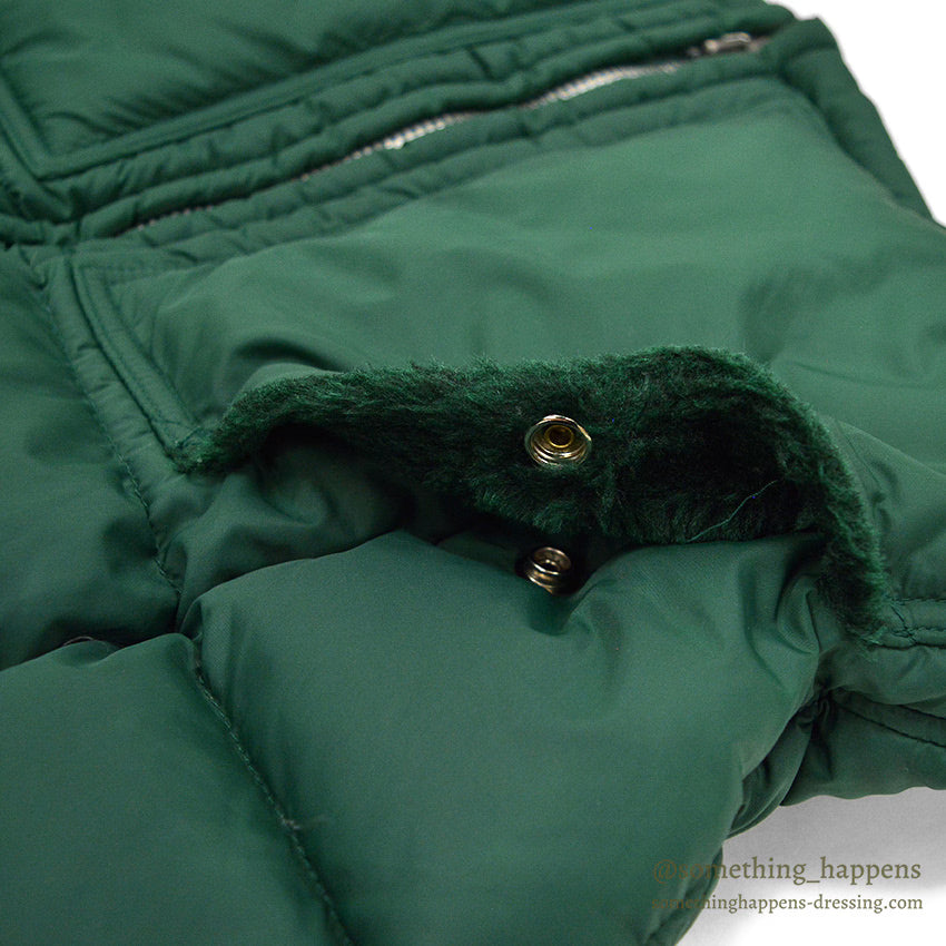 1970's MIGHTY-MAC NORSAC PRIME GOOSE DOWN VEST / GREEN ... M
