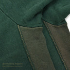 1990's CHAMPION BLANK REVERSE WEAVE SWEAT PARKA / GREEN TWO-TONE ... XL