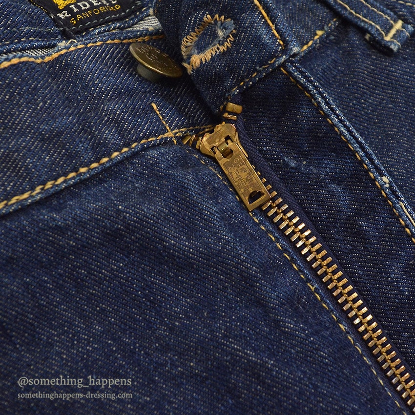 1960's Lee RIDERS 101Z DENIM PANTS DARK / CENTER BLACK TAG ... W36/L35