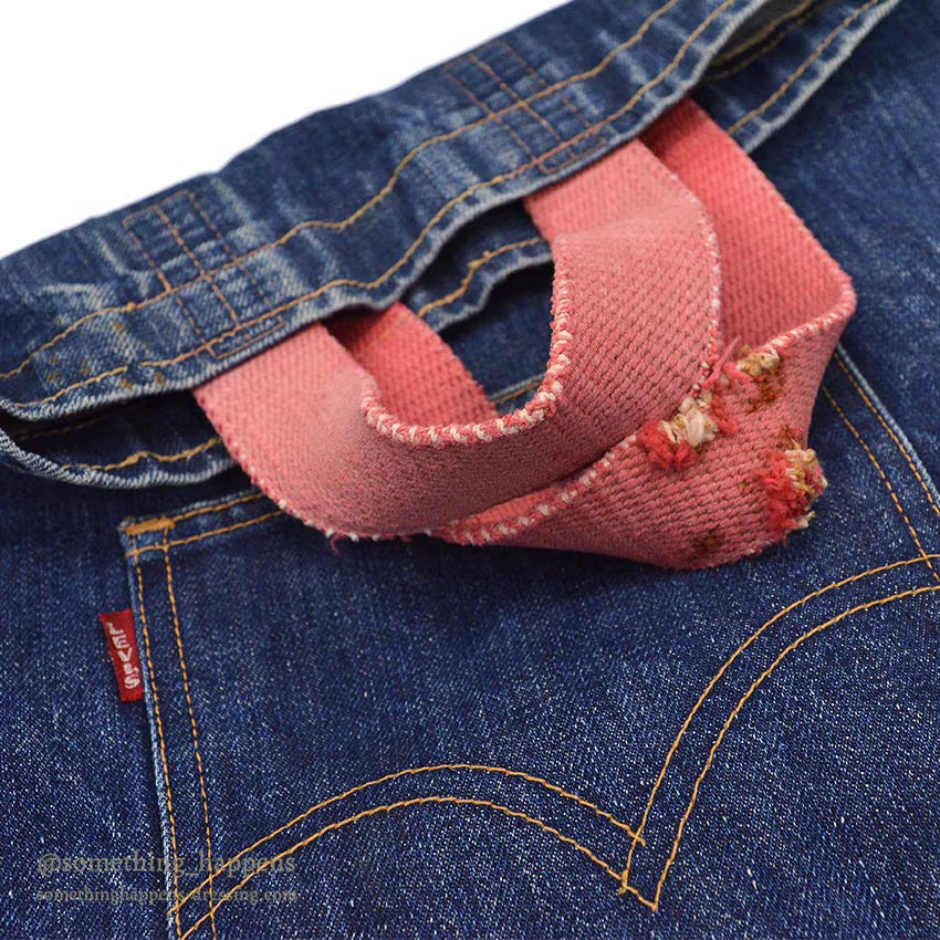 1960's~ LEVI'S BIGE DENIM TOTE BAG...