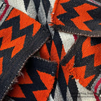 c.1940's NAVAJO RUG UNUSUAL ZIGZAG AND STRIPED PATTERN ... 153cm/82cm