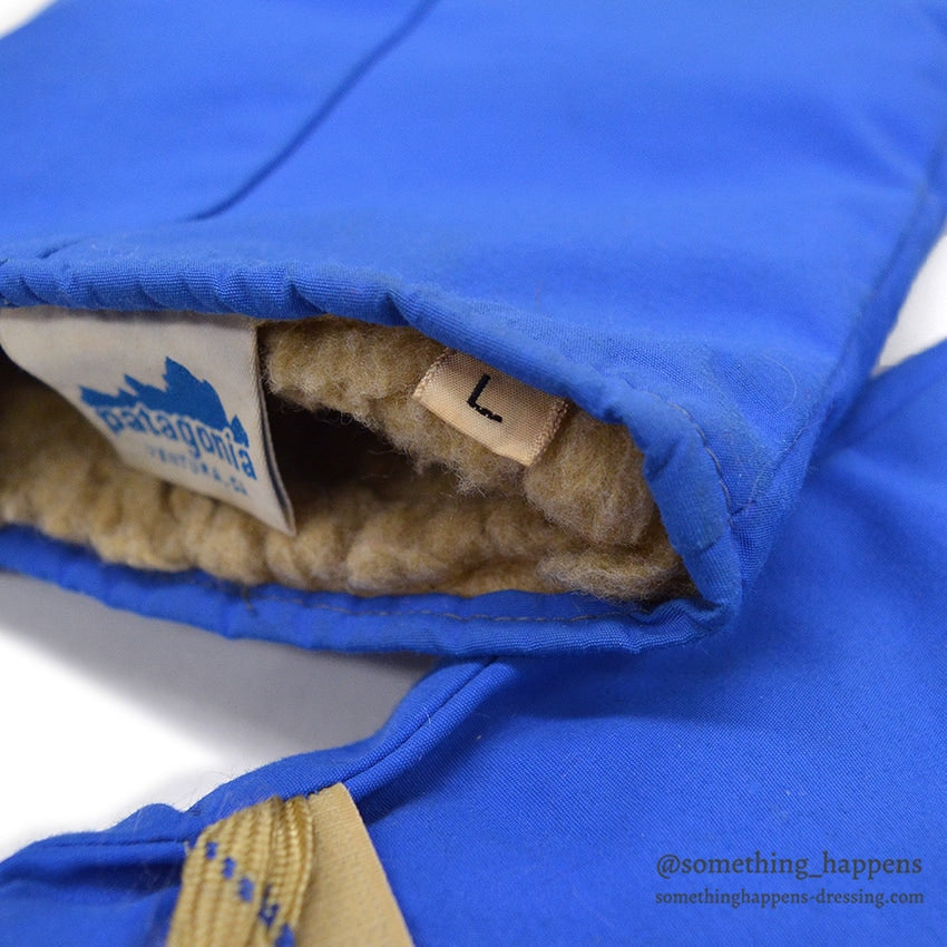 1980's PATAGONIA SHELLED PILE MITTENS ... L
