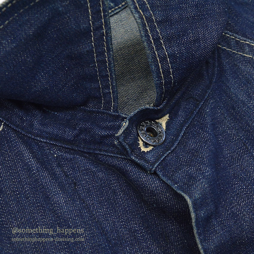 1940's PAYDAY WW2 DENIM COVERALL / DARK...