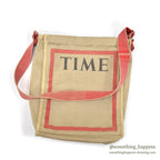 1980's~ TIME MAGAZINE CANVAS BAG...