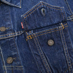 1960s LEVI'S 70505-0217 BIG-E DENIM JACKET / Transition Period ... 50