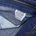 1980's Lee 203 STRIPE DENIM PANTS / TRIM FIT ... W34/L36
