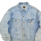 1970's Lee 101-J DENIM JACKET / BLEACHED... 46