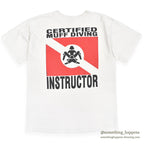 1990's H.L.MILLER CERTIFIED MUFF DIVING INSTRUCTOR T-SHIRT ... L