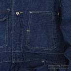 1940's UNKNOWN DENIM COVERALLS / DARK ...