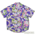 1980's BANANA REPUBLIC SAFARI & TRAVEL RAYON ALOHA SHIRT...M