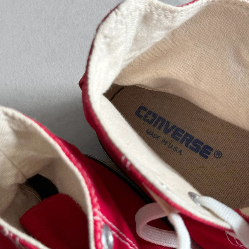 1990's CONVERSE ALL STAR HI/RED...91/2