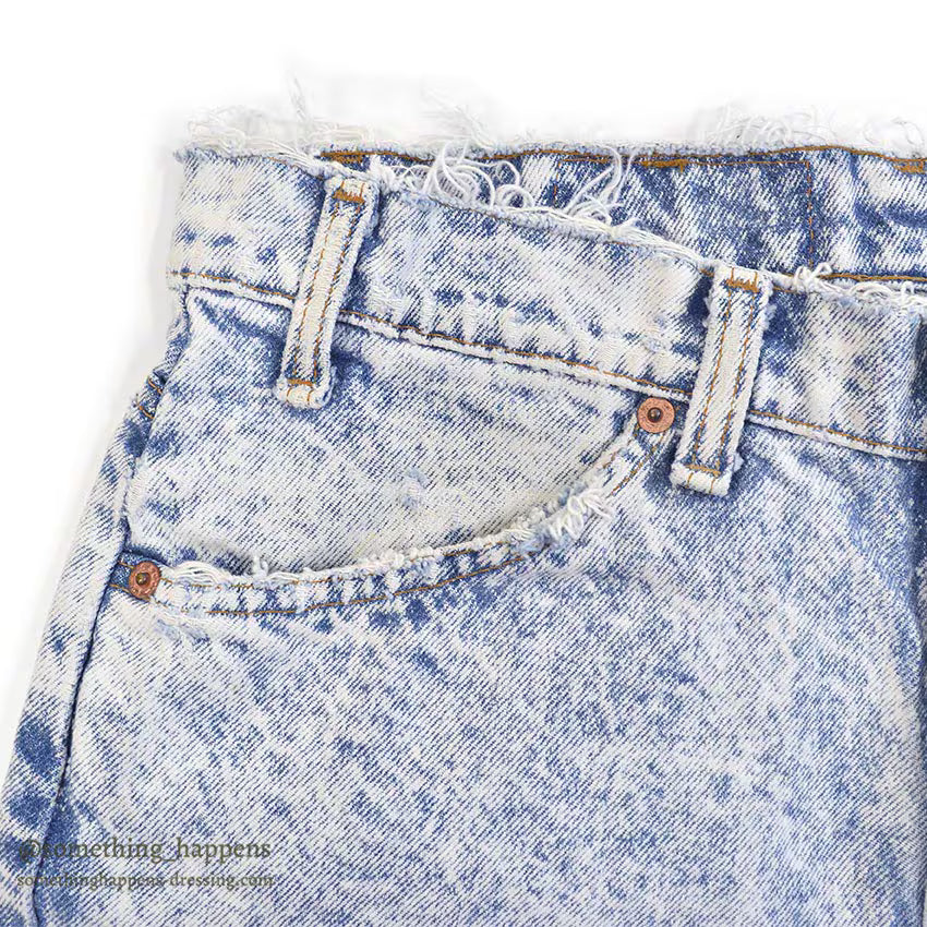 1990's Levi's 506 ACID WASHED DENIM PANTS ... W32/L30