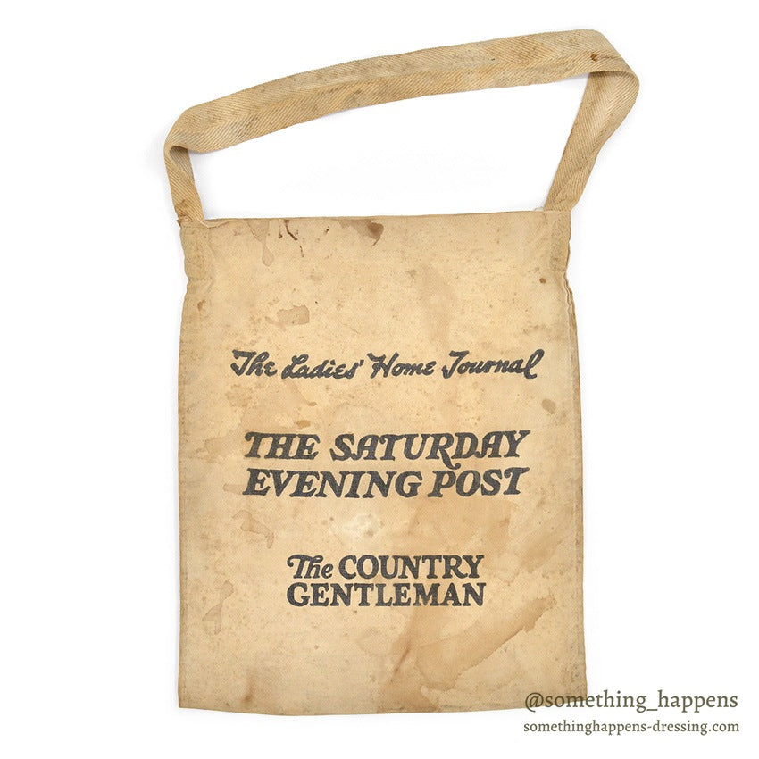 OLD THE SATURDAY EVENING POST DELIVERY BAG...