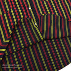 1950's GLENGARIFF BLACK & STRIPES WESTERN SHIRT...