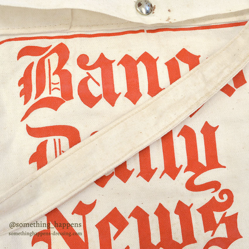 1960's~ BANGOR DAILY NEWS / NEWS PAPER BAG...