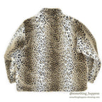 DEADSTOCK BLACK MOUNTAIN LEOPARD FLEECE JACKET...L