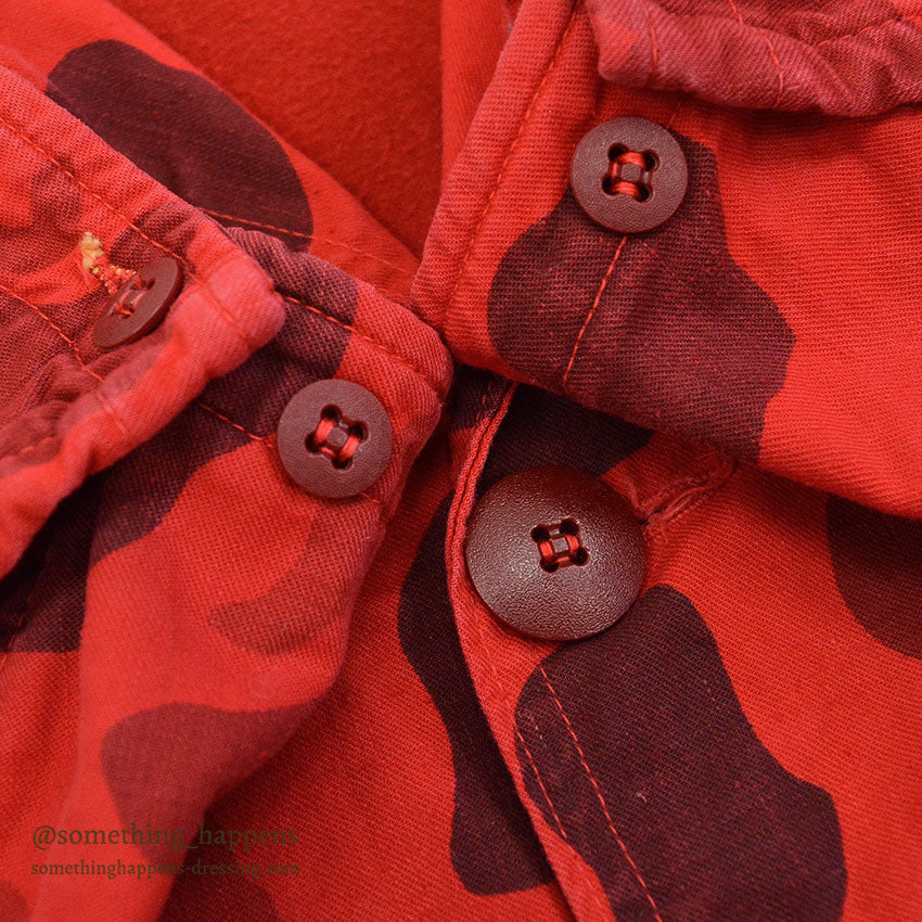 1960's~ VIST-O-FLAGE RED DUCK HUNTER CAMO JACKET...