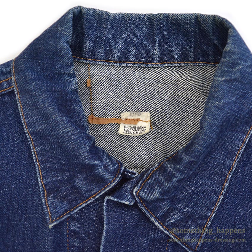 1970's Levi's 70505-0217 DENIM JACKET / INDIGO... Fits like 46