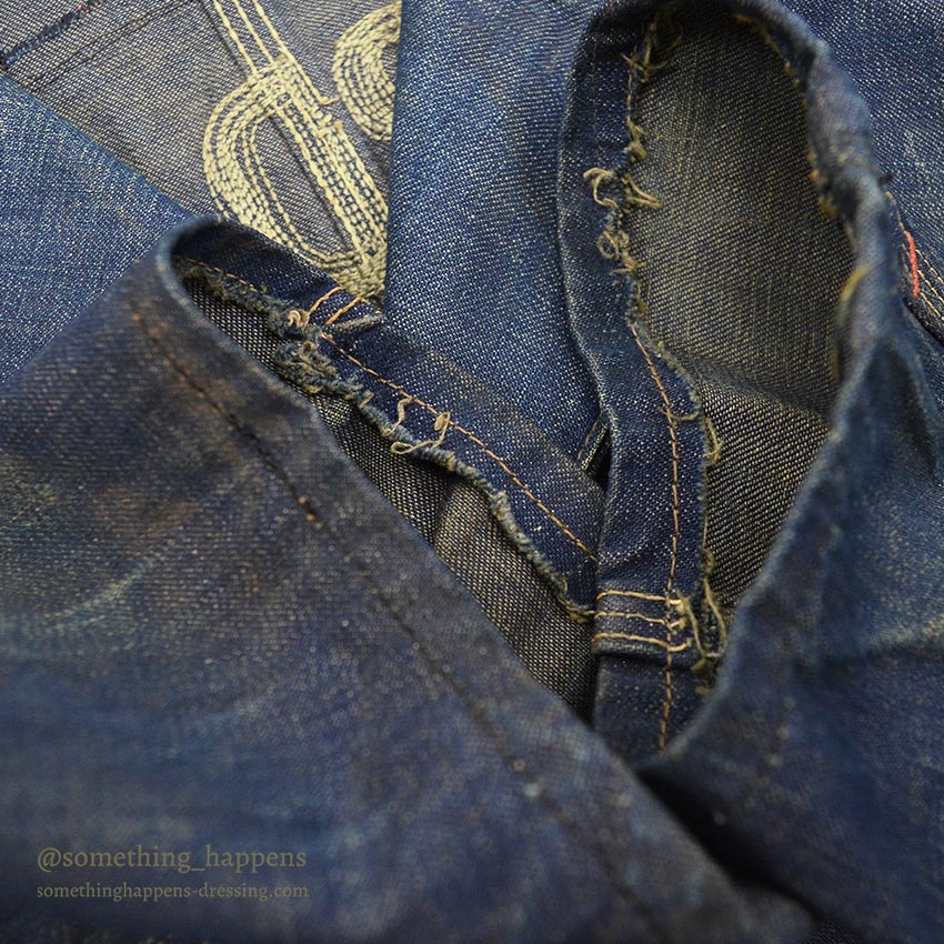 1950's LOTS OF PATCHES DENIM COVERALL...