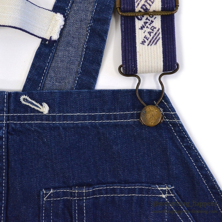 1950's CARTER'S DOUBLE KNEE DENIM OVERALL ... W44/L31