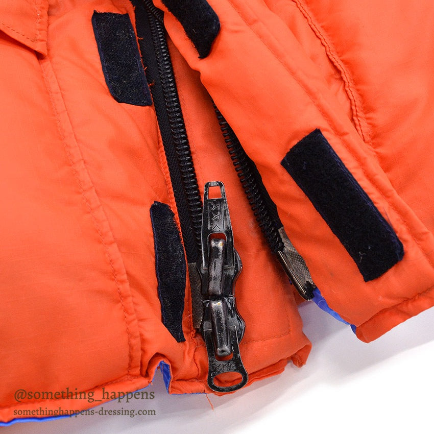 1970's MARMOT MOUNTAIN WORKS DOWN JACKET / TWO-TONE... M