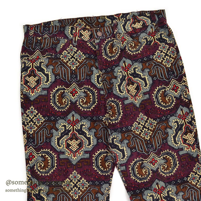 1970's DEADSTOCK Levi's PRINT CORDUROY PANTS ... W36/L31