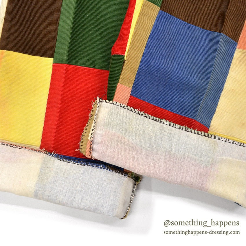 1970's DEADSTOCK HALRIN PATCHWORK CORDUROY PANTS...W38