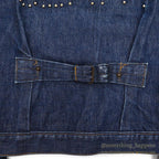 1940's~ MONTGOMERY WARD 101 BUCKLE BACK DENIM JACKET / COOL STUDS...