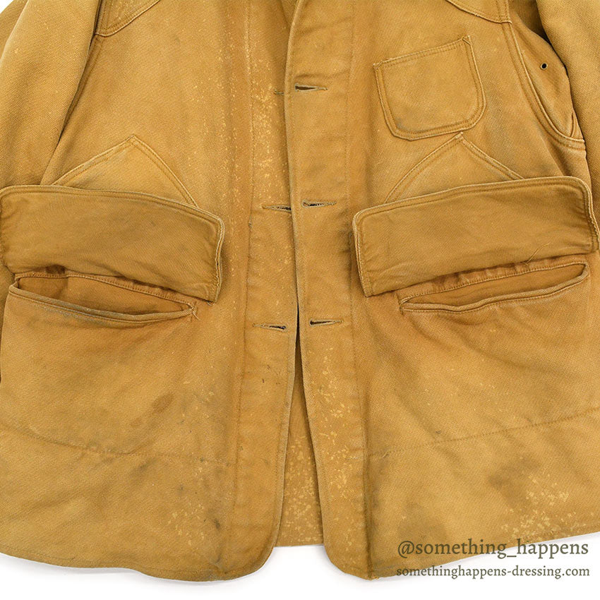 1930's~ WARDS HUNTING JACKET / UNUSUAL DEAIL & FABRIC ...