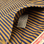 1940's DEADSTOCK PAYDAY WW2 BROWN EXPRESS STRIPED OVERALL / HIGH BACK ... W36/L30