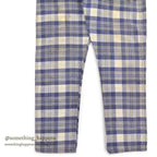 1960's INDIA MADRAS 5 POCKETS COTTON PANTS / TAPERED LEG ... W35/L29