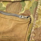 1940's USARMY WW2 FROG SKIN CAMO HBT JACKET / MODIFIED... 36R