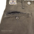 1940's CAN'T BUST'EM WW2 BLACK FRISCO PANTS / CROPPED ... W32