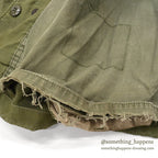 1960's USARMY M-65 HAND PAINTED CAMO JACKET / 1st PATTERN...