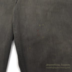 1930's BLACK FRISCO PANTS BACKLE BACK / HEAVY COTTON... W31/L29