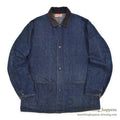 1940's CARTER'S WW2 DENIM COVERALL / TWO-POCKET, DARK...